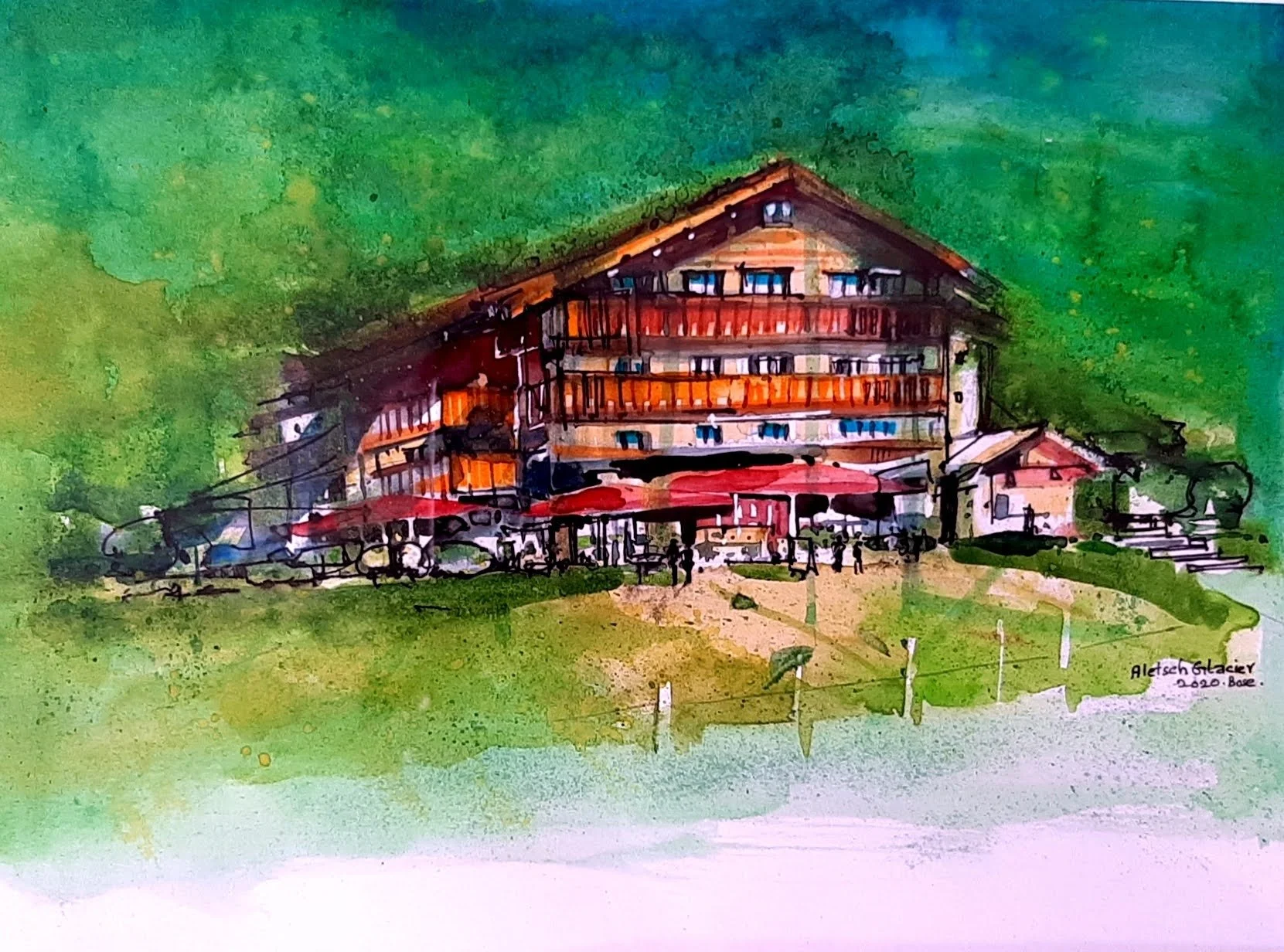 Valley View Landscape by Brindarica Bose