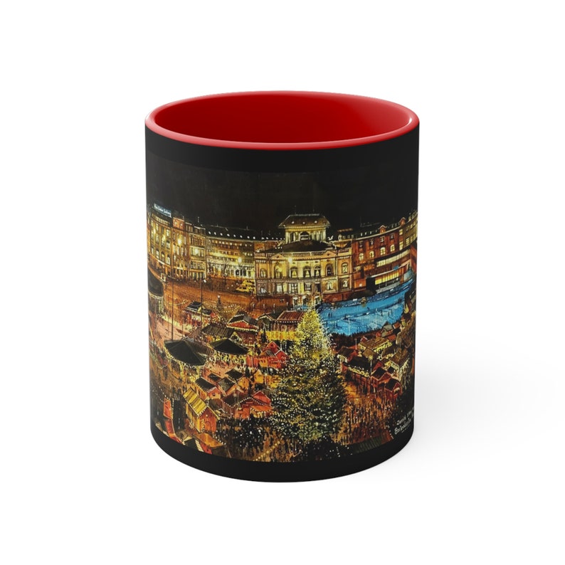 Züri Xmasy Accent Coffee Mug, 11oz