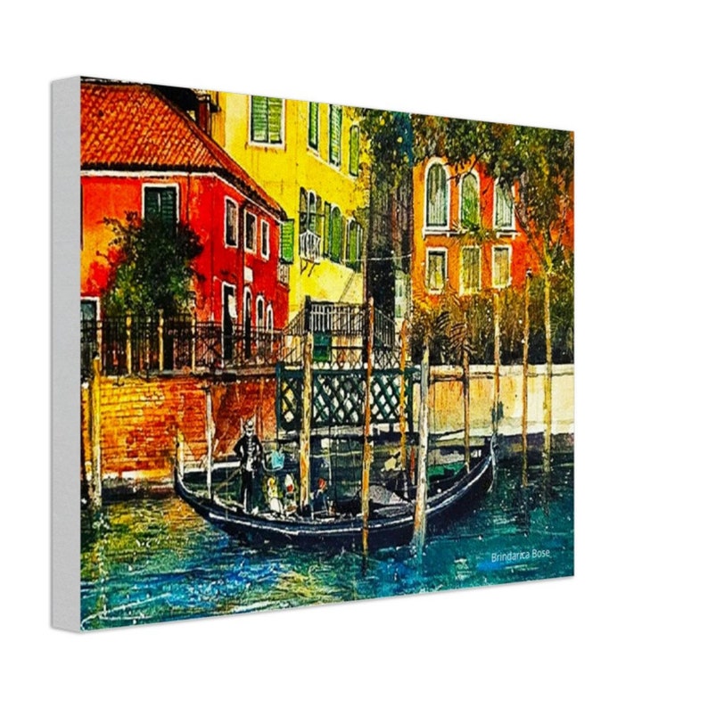 Canvas Venice in Watercolours (Reprint)