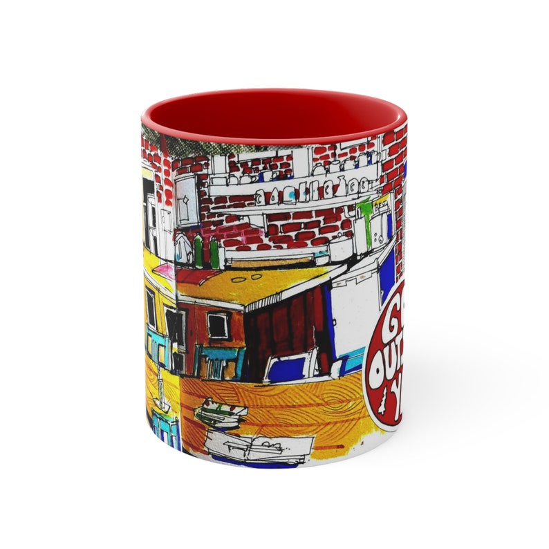 Sketchy Accent Coffee Mug, 11oz