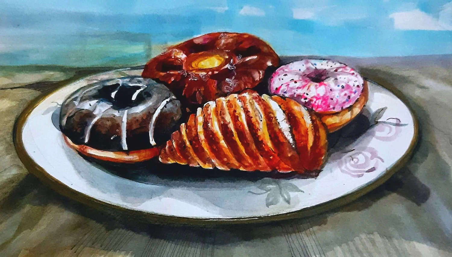 Brindarica Bose Brinda Art Food Painting